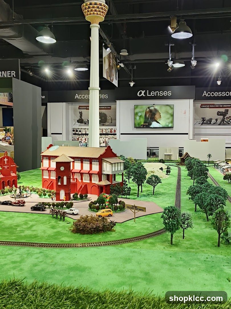 Miniature Town Square Display