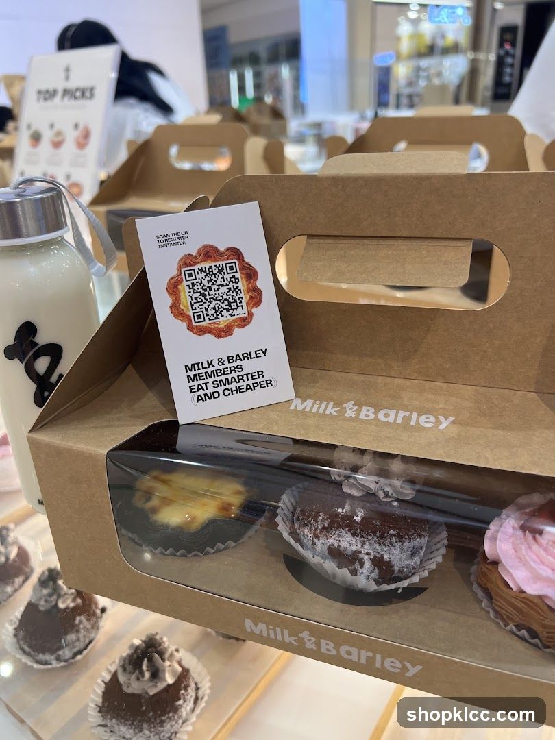 Dessert Box with Milk Bottle