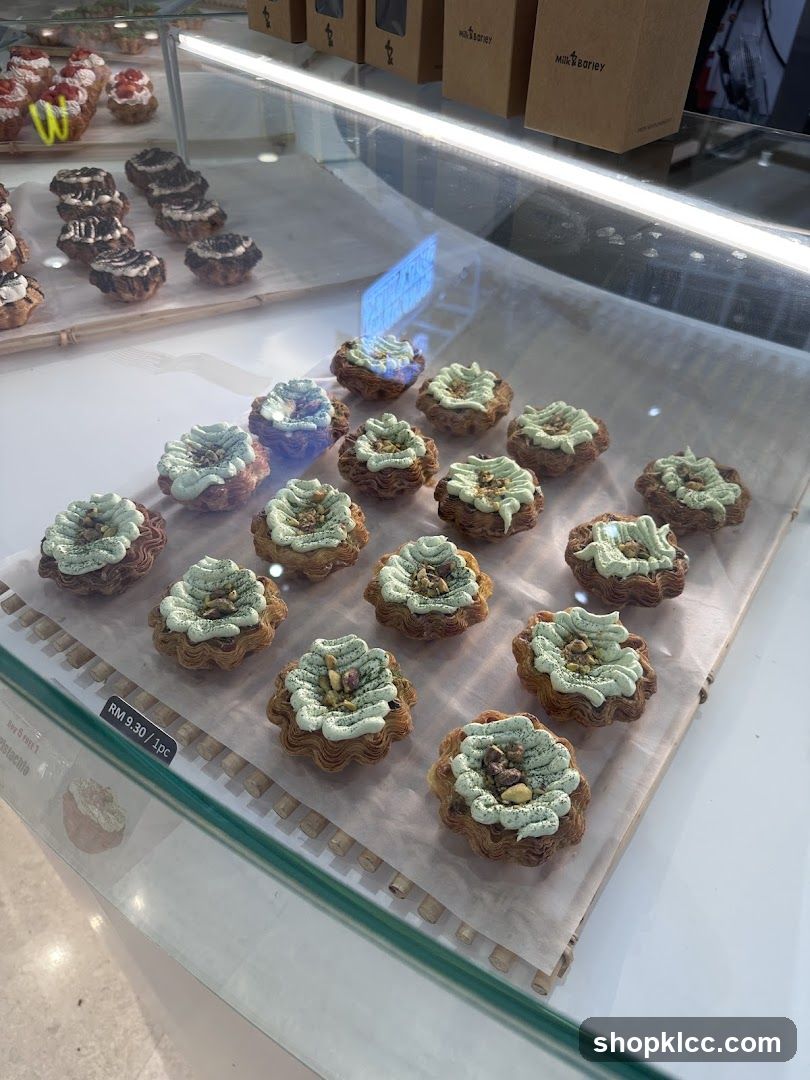 Pastries in a Display Case