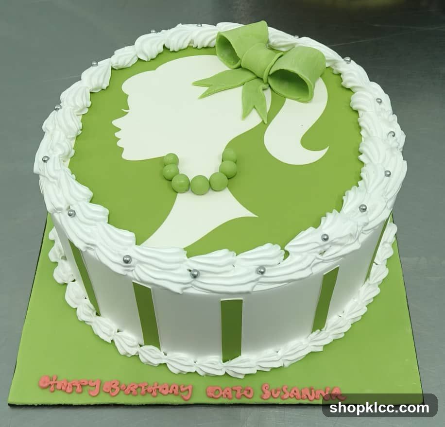Birthday Cake with Silhouette