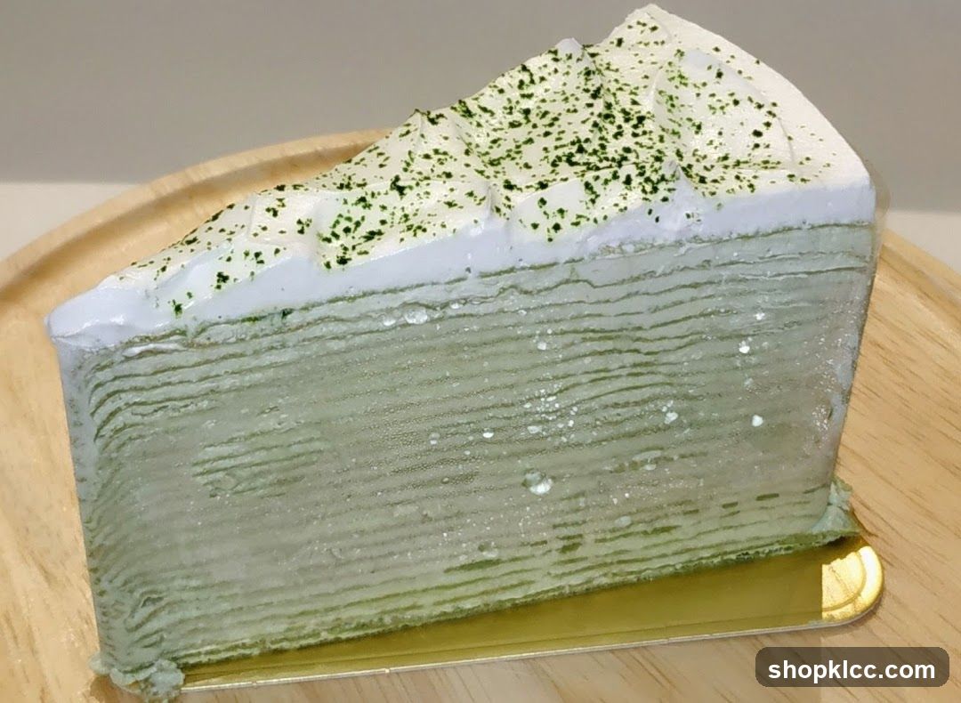 Matcha Mille Crepe Cake