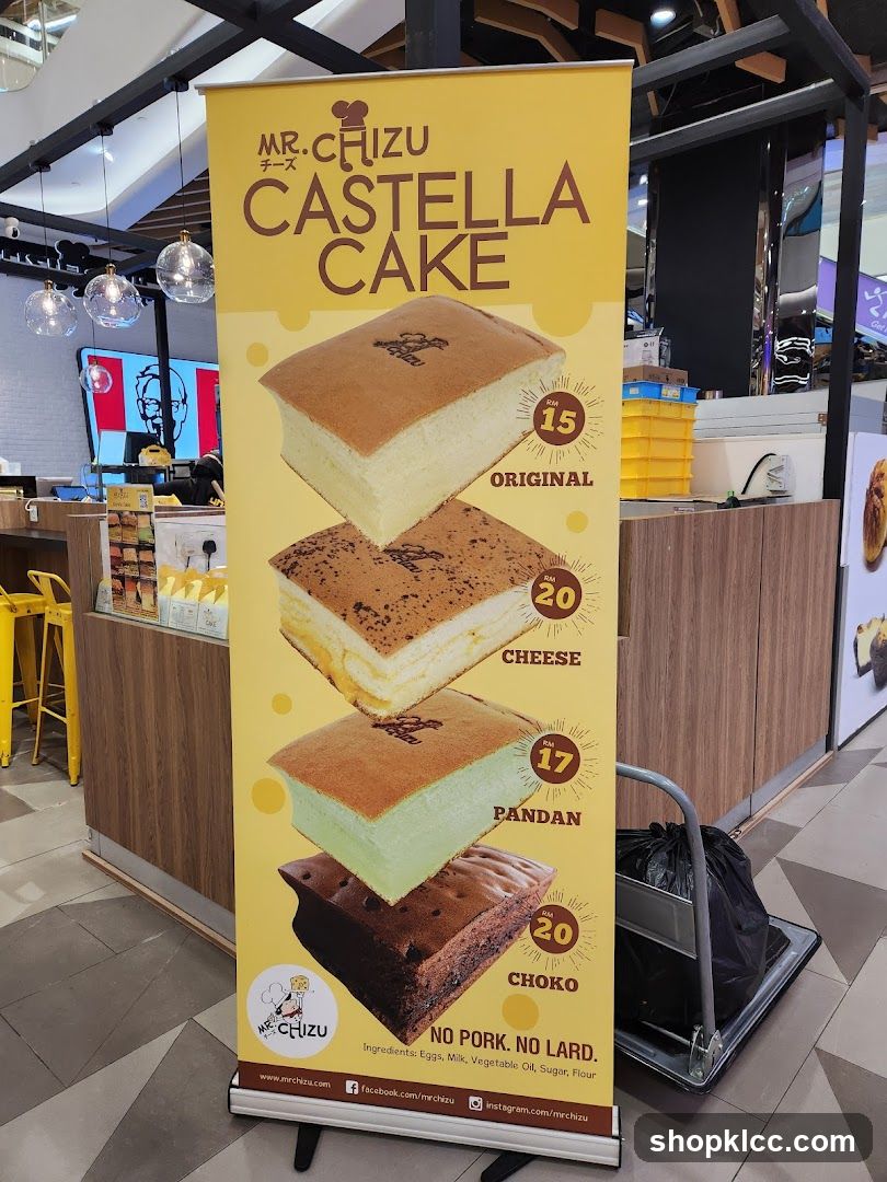 Mr. Chizu Castella Cake Advertisement