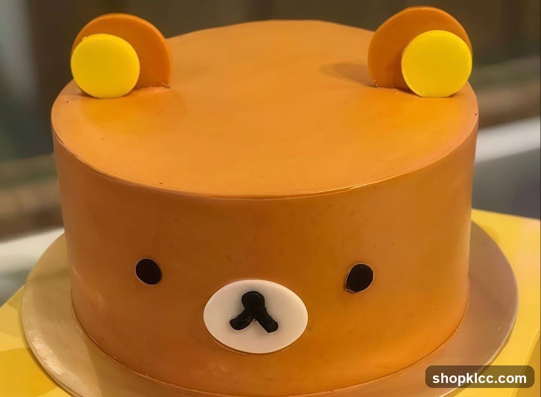 Bear-shaped cake