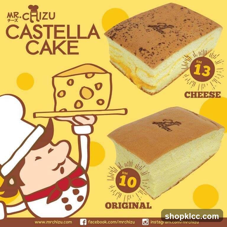 Mr. Chizu Castella Cake Advertisement