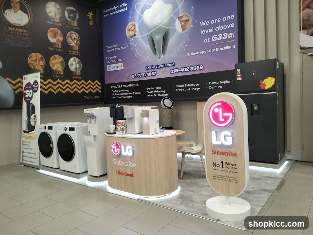 LG Subscribe Rental Home Appliances Display