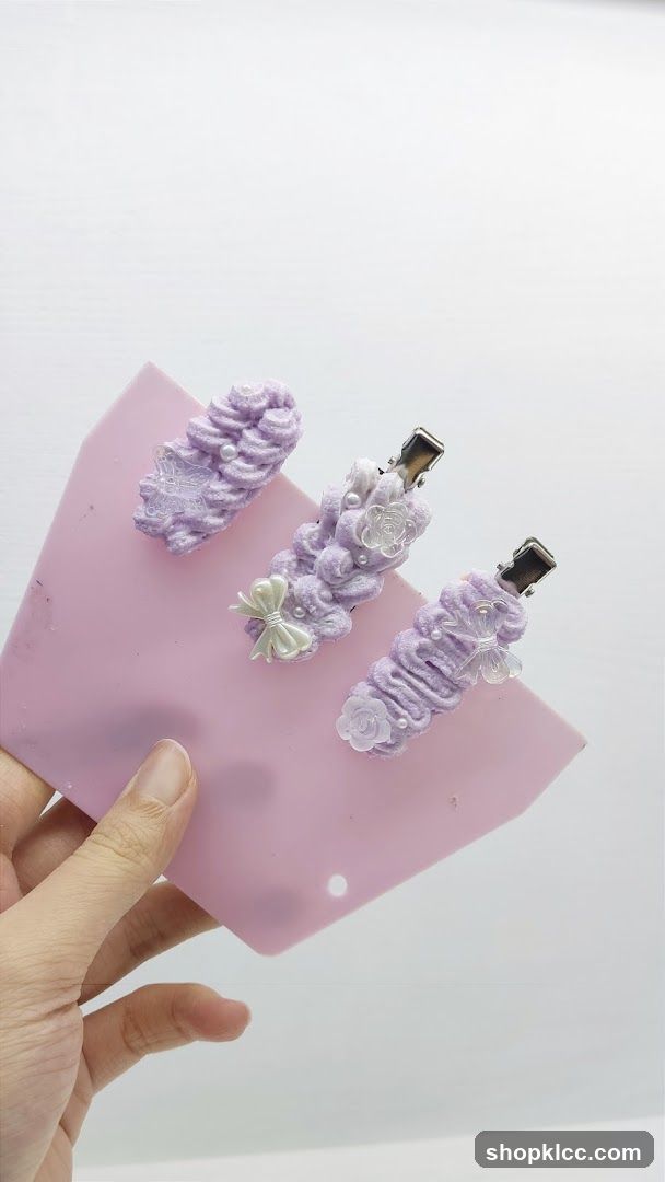 Purple Hair Clips