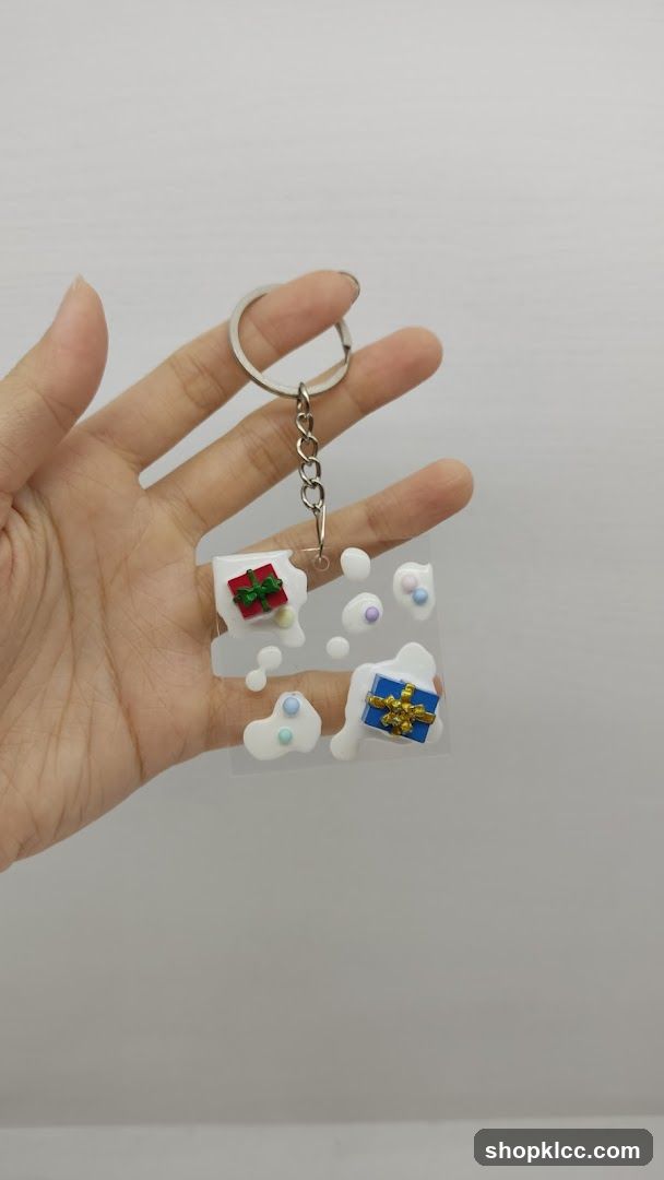 Keychain with Christmas Presents