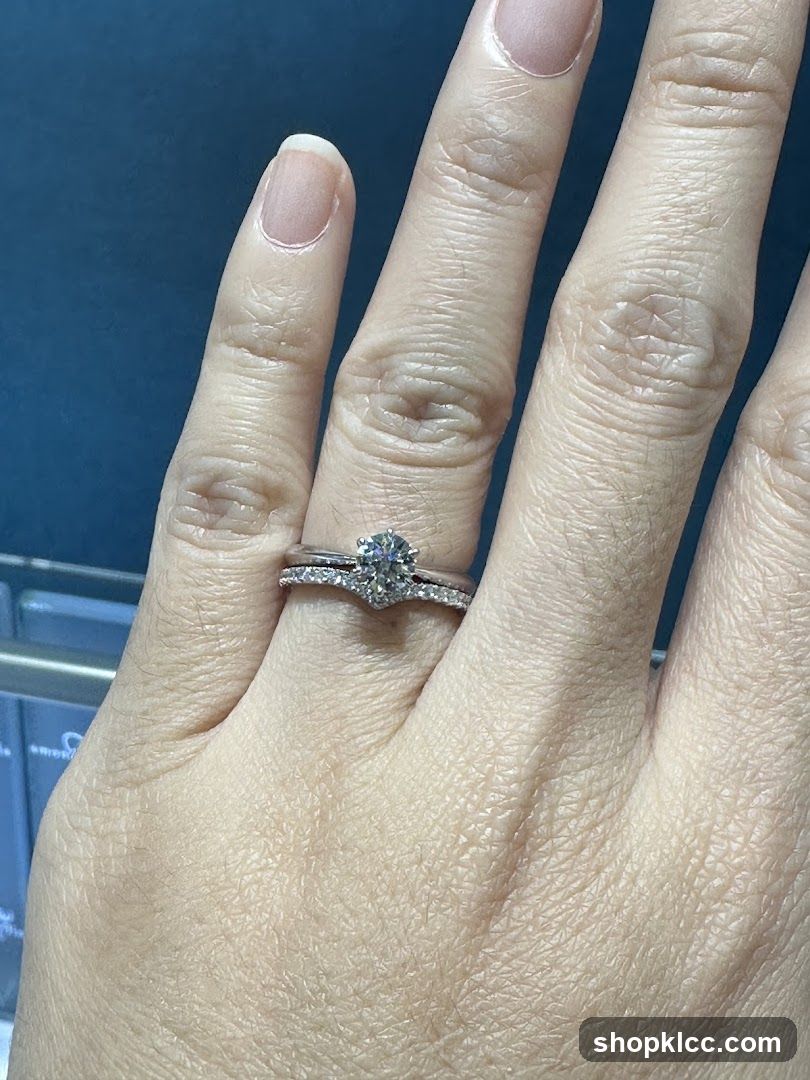 Diamond Engagement Ring and Wedding Band