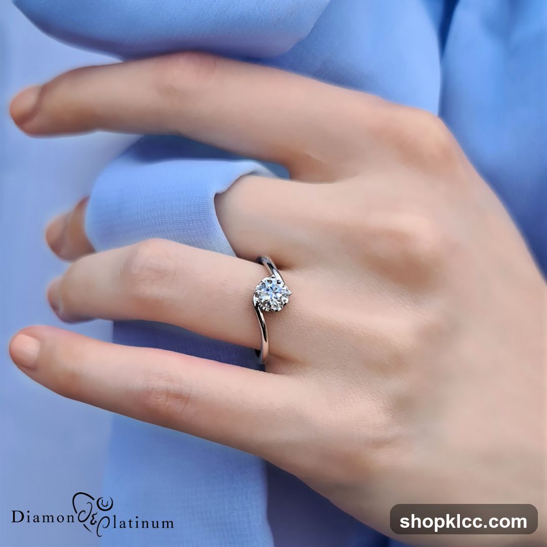 Diamond Ring on Hand