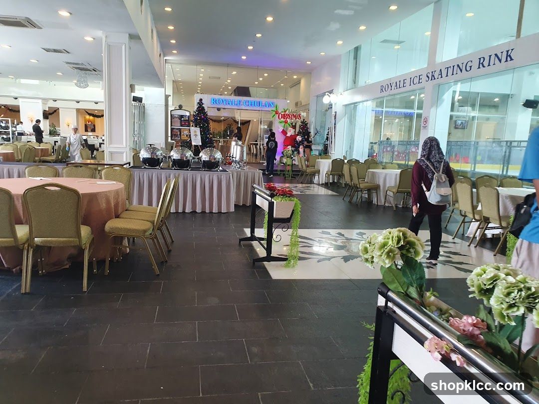 Buffet and Ice Skating Rink