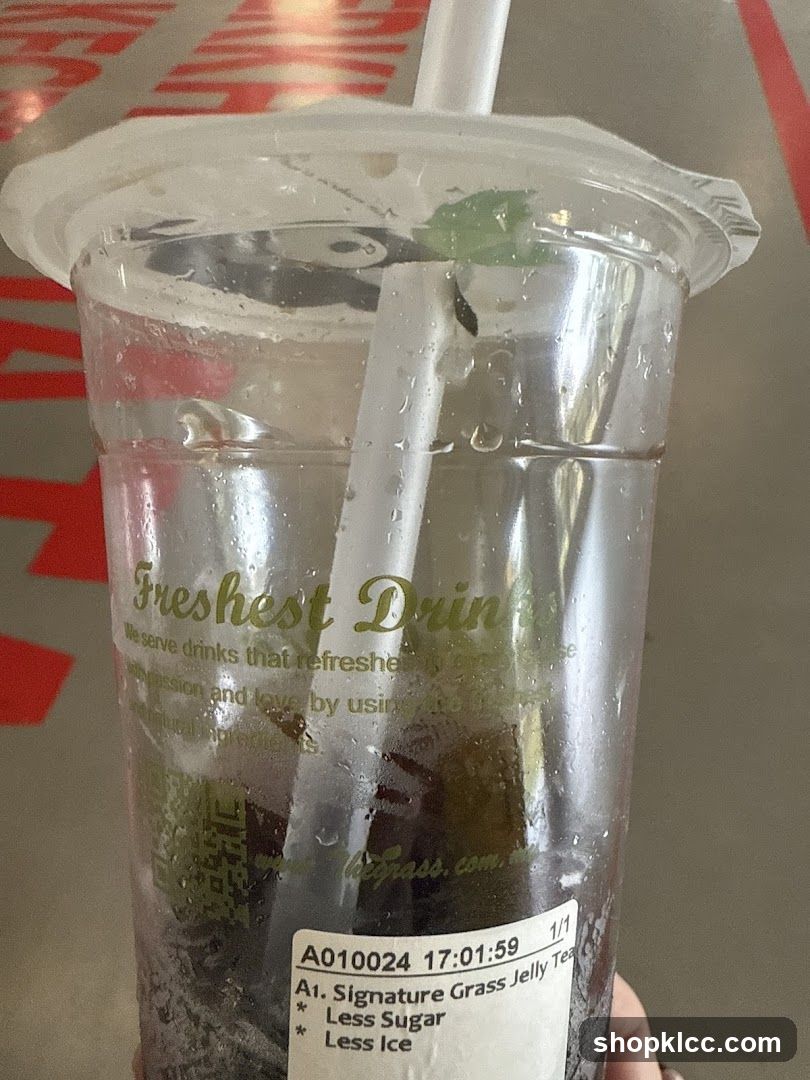 Grass Jelly Tea