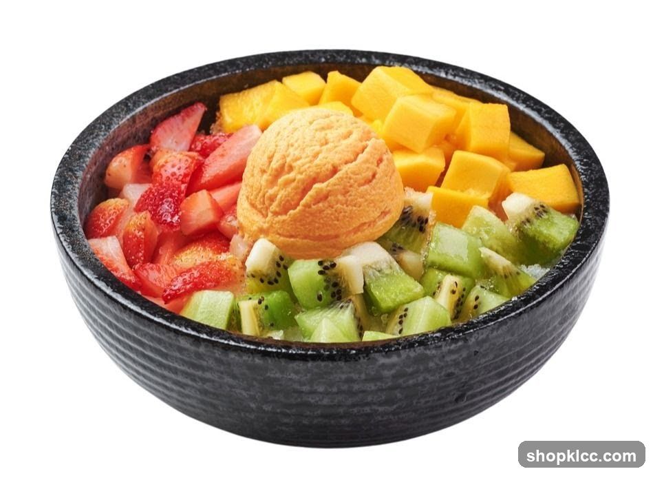 Fruit and Ice Cream Bowl