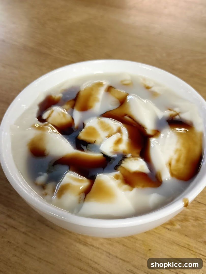 Tofu Pudding with Syrup