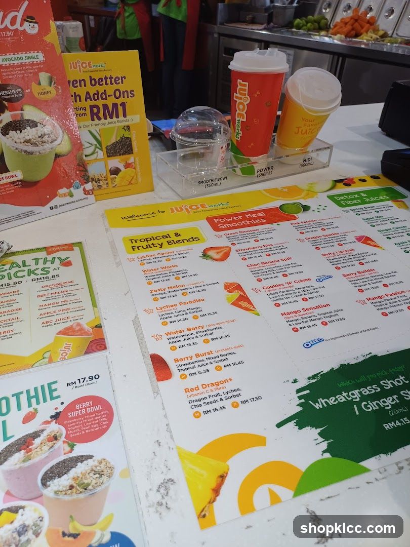 Juice Works Menu