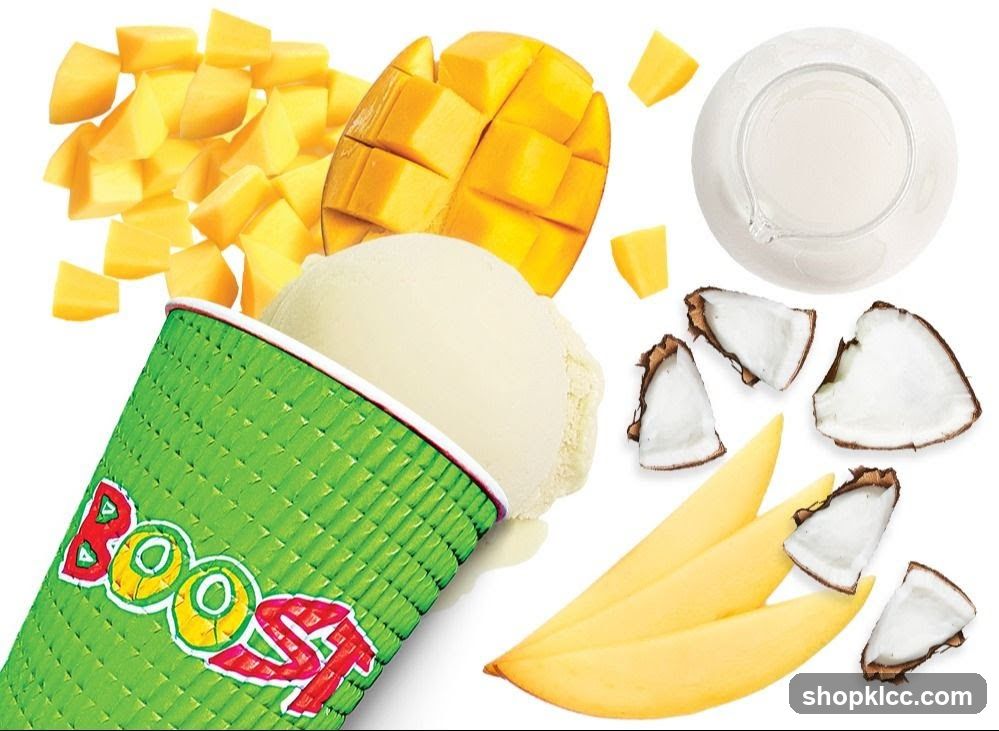 Mango and Coconut Smoothie Ingredients