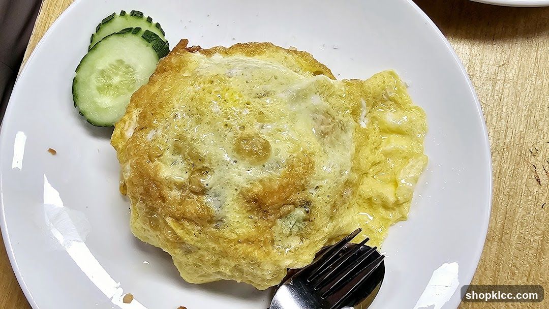 Omelette with Cucumber Slices