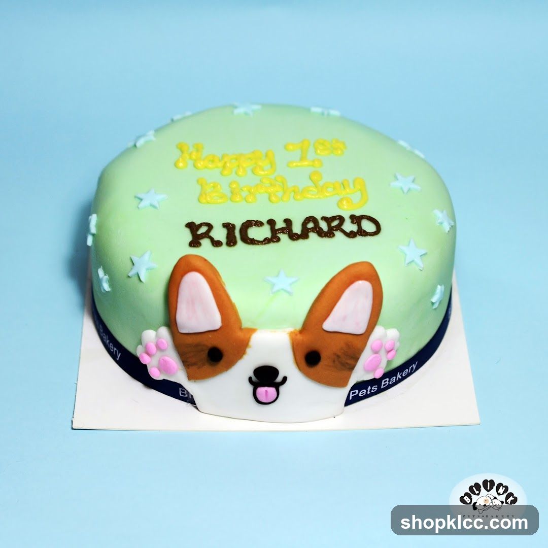 Corgi Birthday Cake