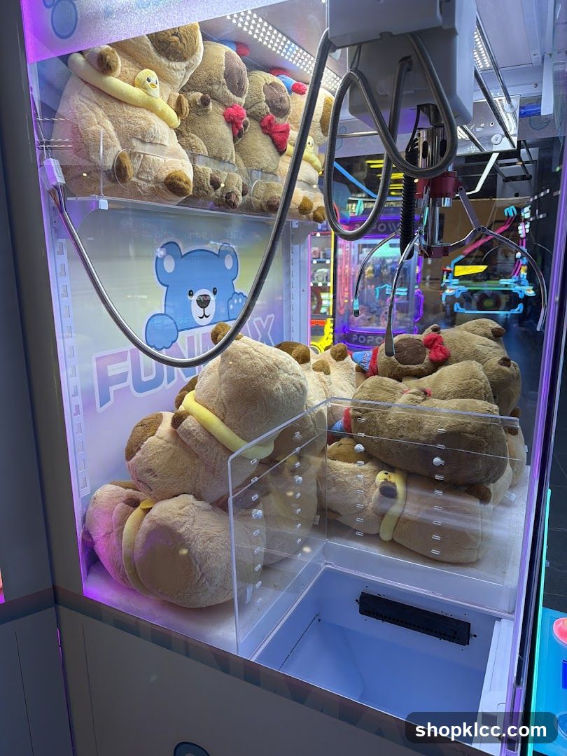 Claw Machine with Stuffed Bears
