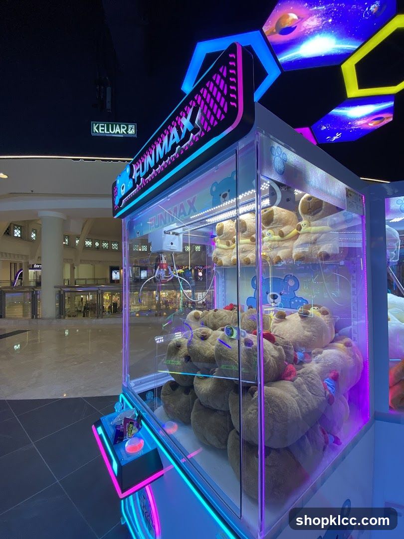 Claw Machine with Stuffed Bears
