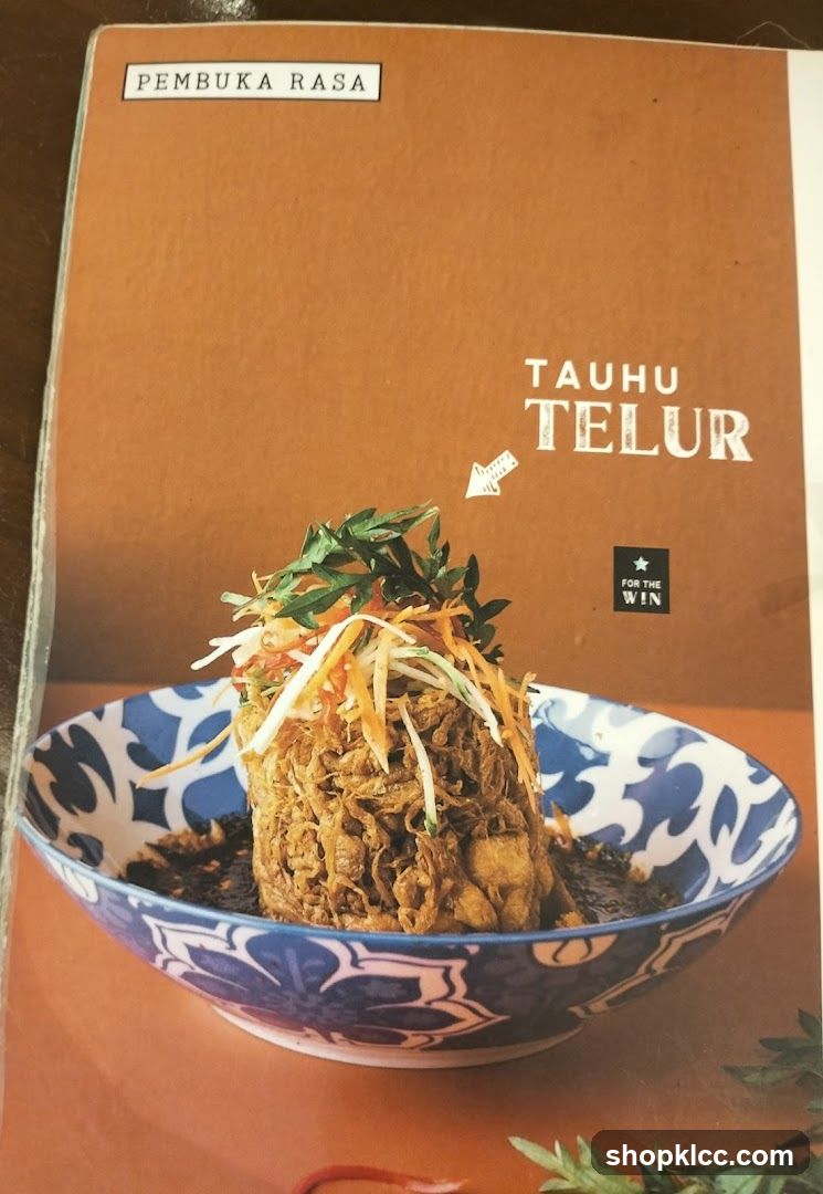 Tauhu Telur Dish Presentation