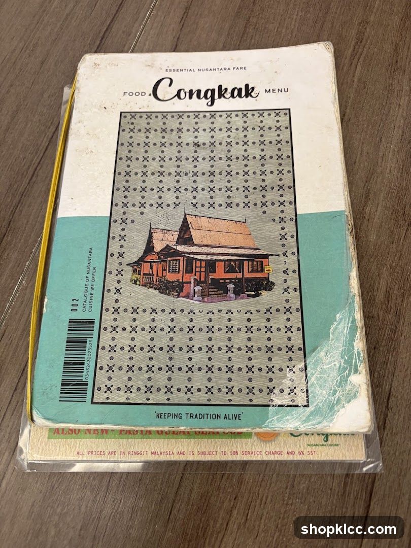 Congkak Menu