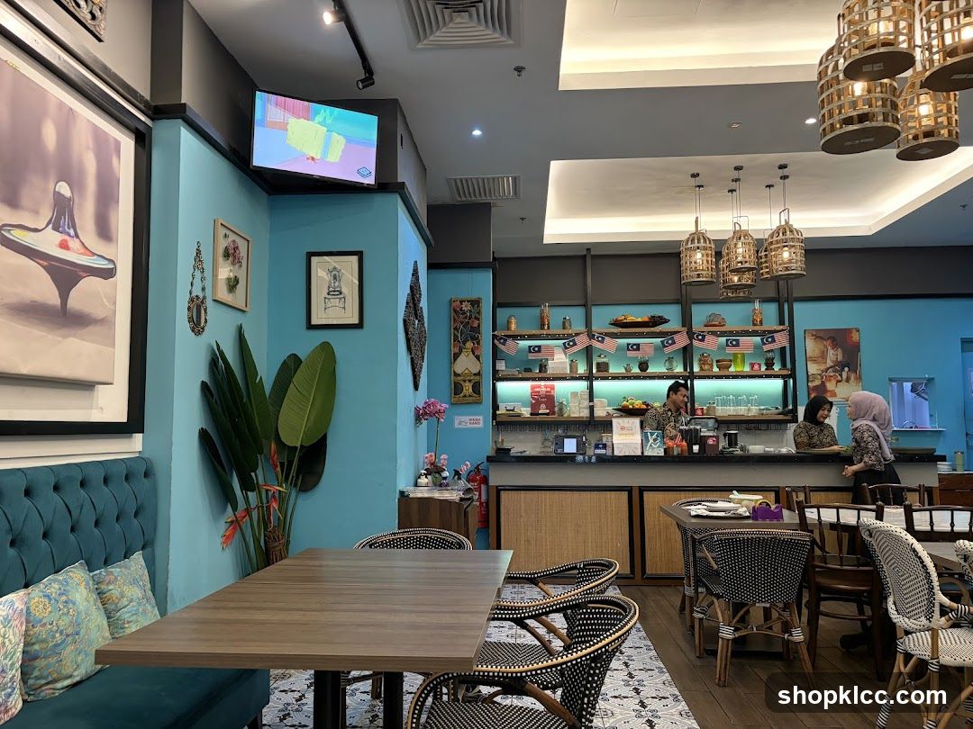 Interior of a modern cafe or restaurant