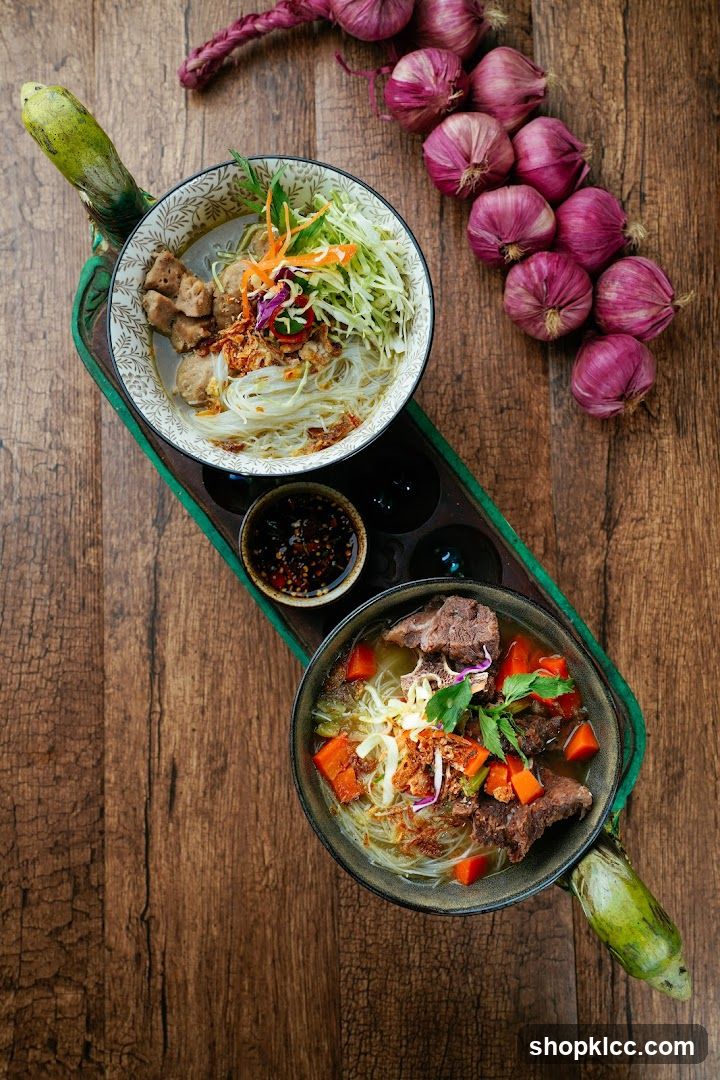 Noodle Bowls with Onions