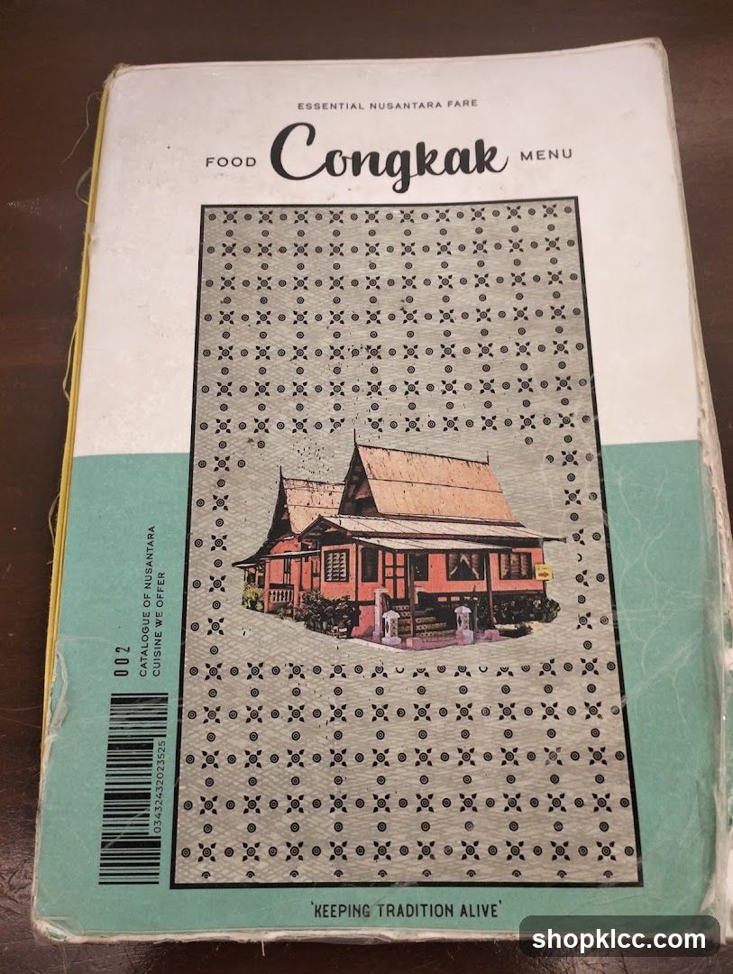 Congkak Menu