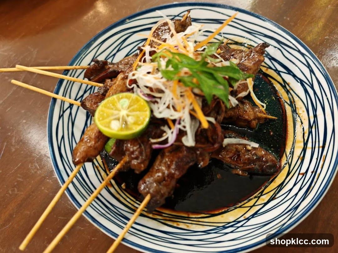 Sate Ayam with Garnish