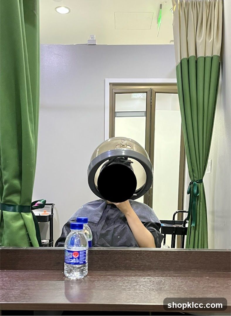 Hair Salon Interior with Hair Dryer