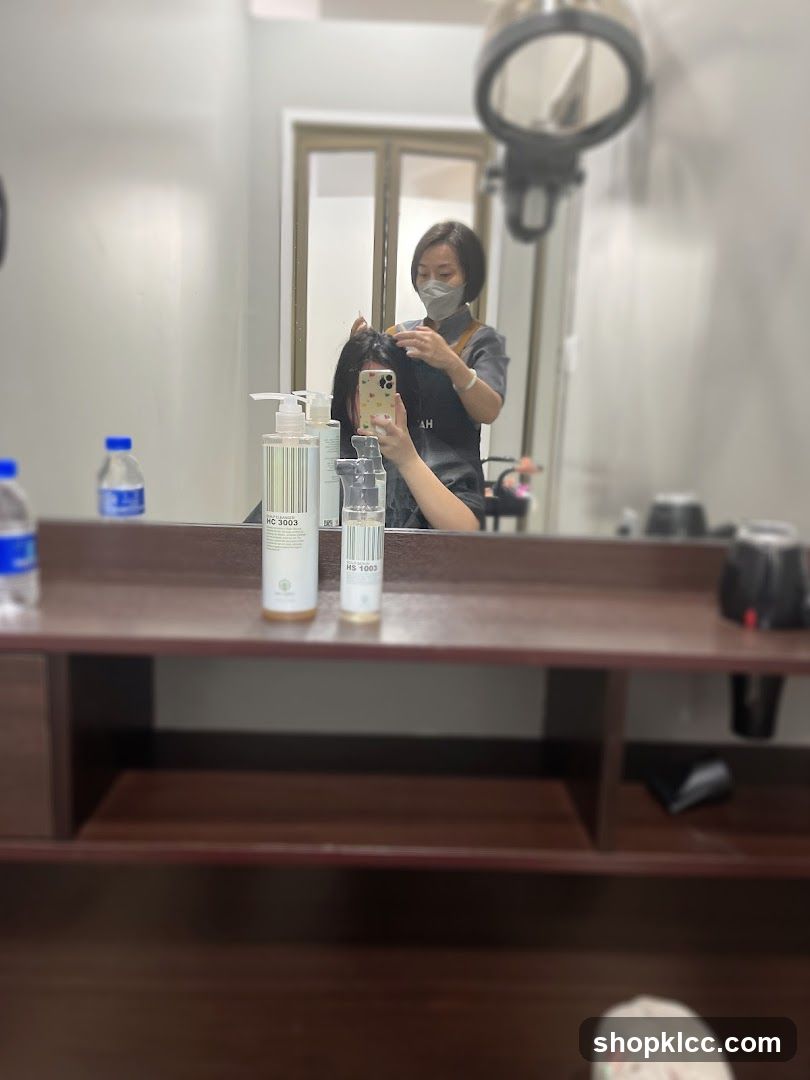 Hair Salon Interior Reflection