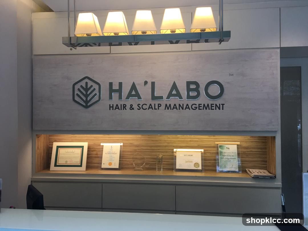 HA'LABO Hair & Scalp Management Interior