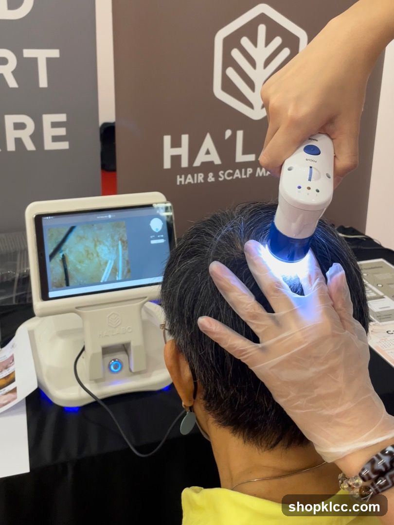 Hair Scalp Analysis Device Demonstration