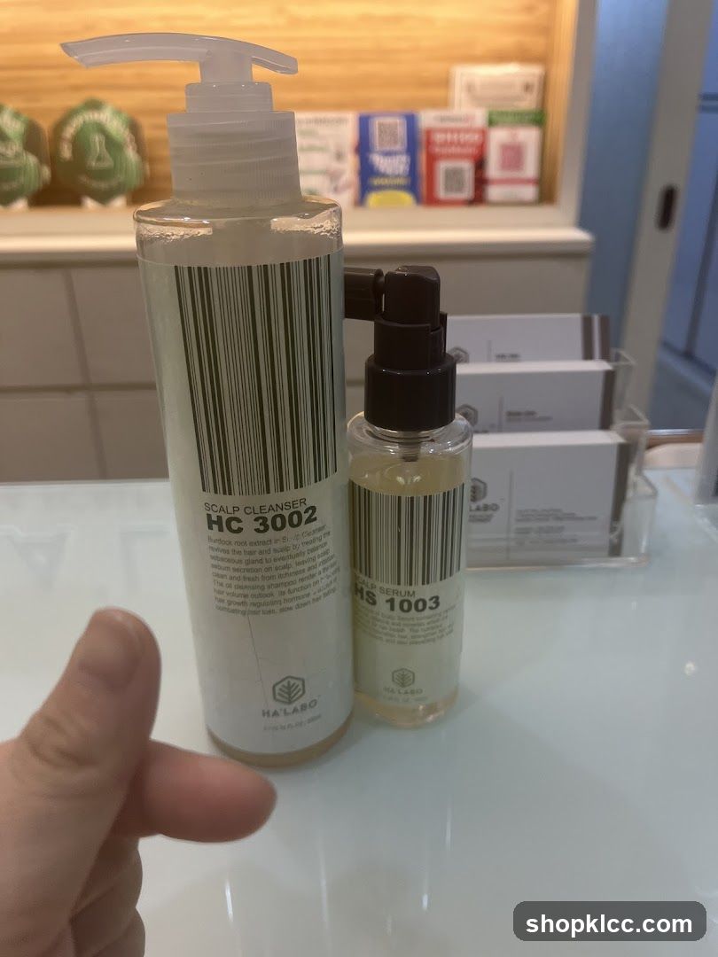 Hair Care Products Display