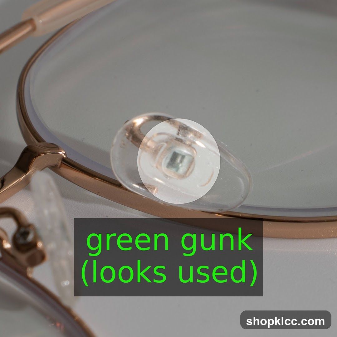 Close-up of Eyeglass Nose Pad
