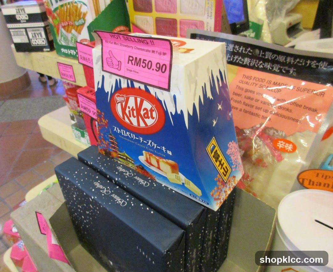 KitKat and other snacks on display