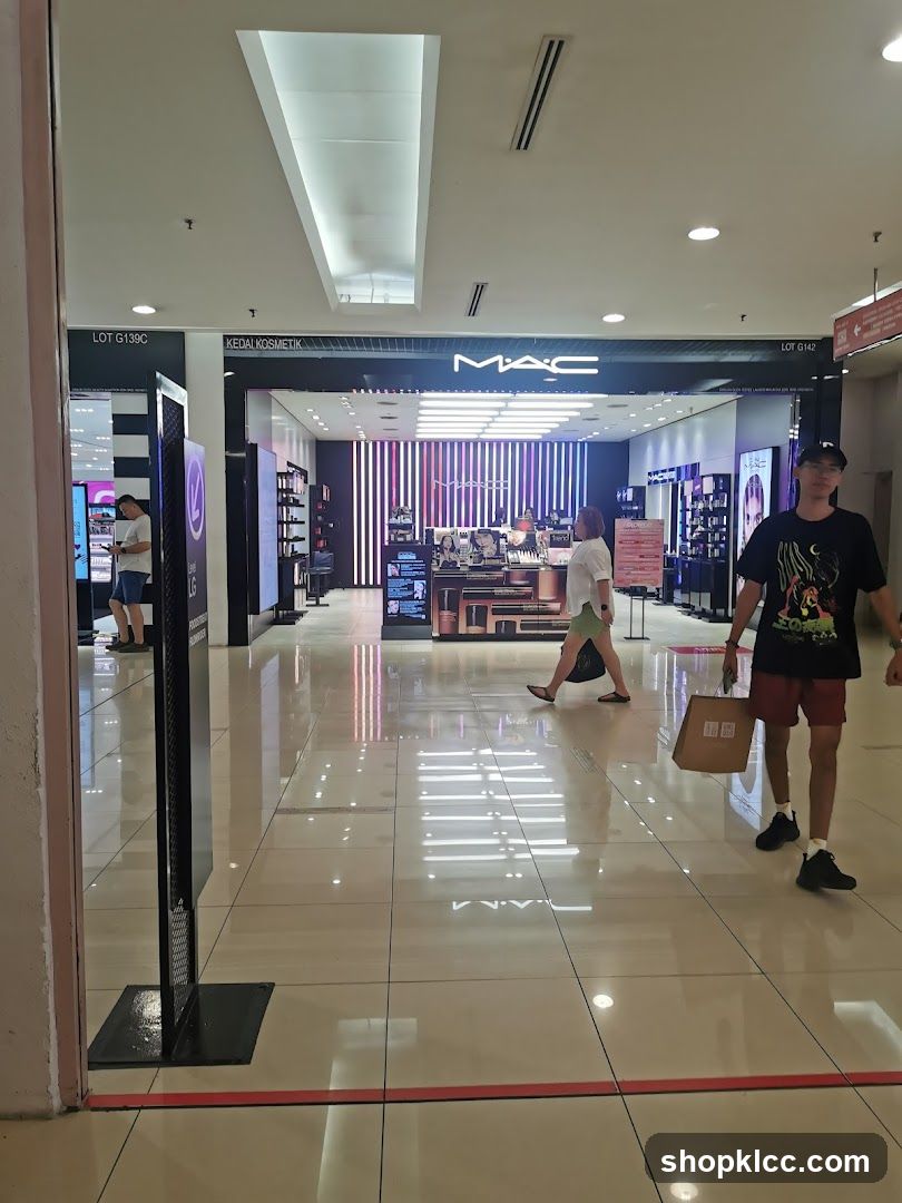 Shopping Mall Interior with MAC Store Entrance