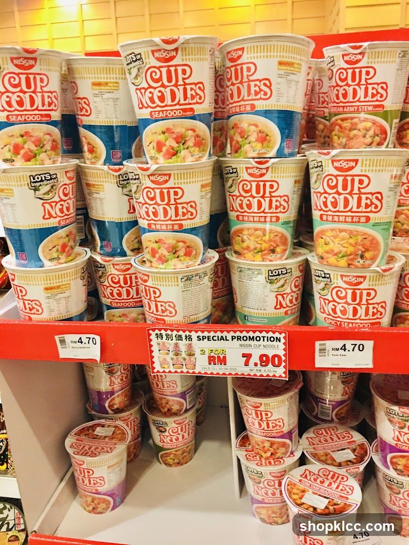 Nissin Cup Noodles Display