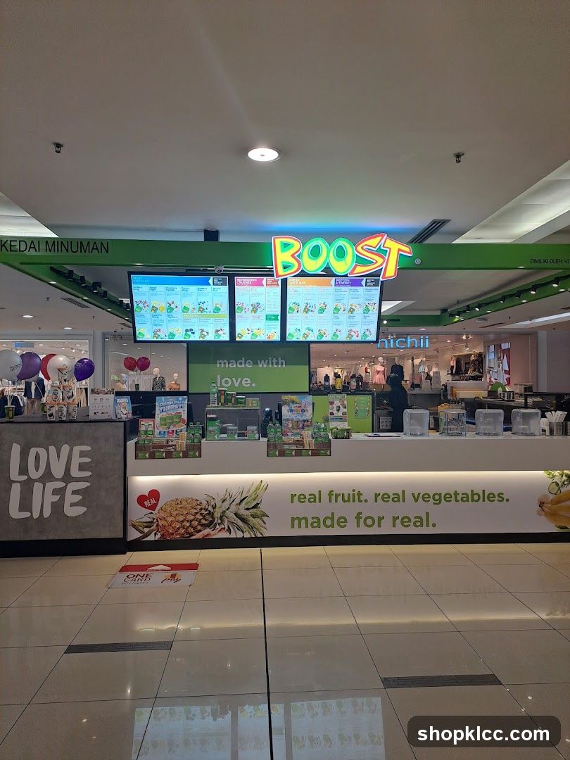 Boost Juice Store Interior
