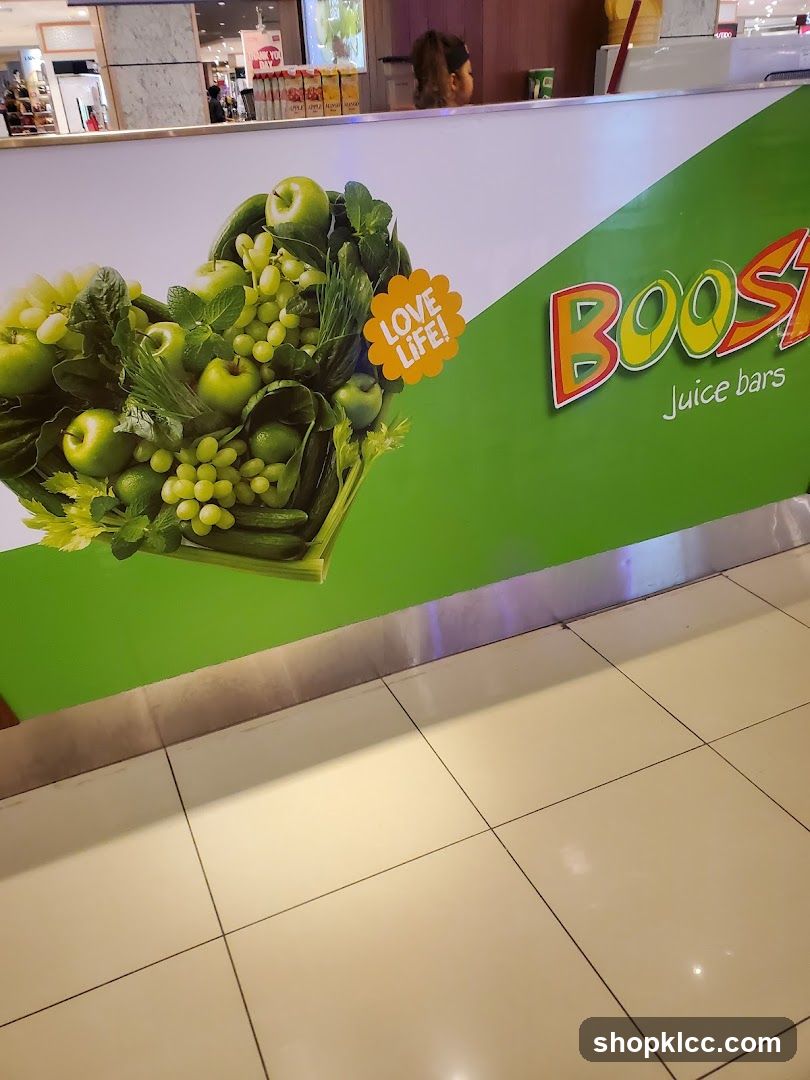 Juice Bar Ad Display