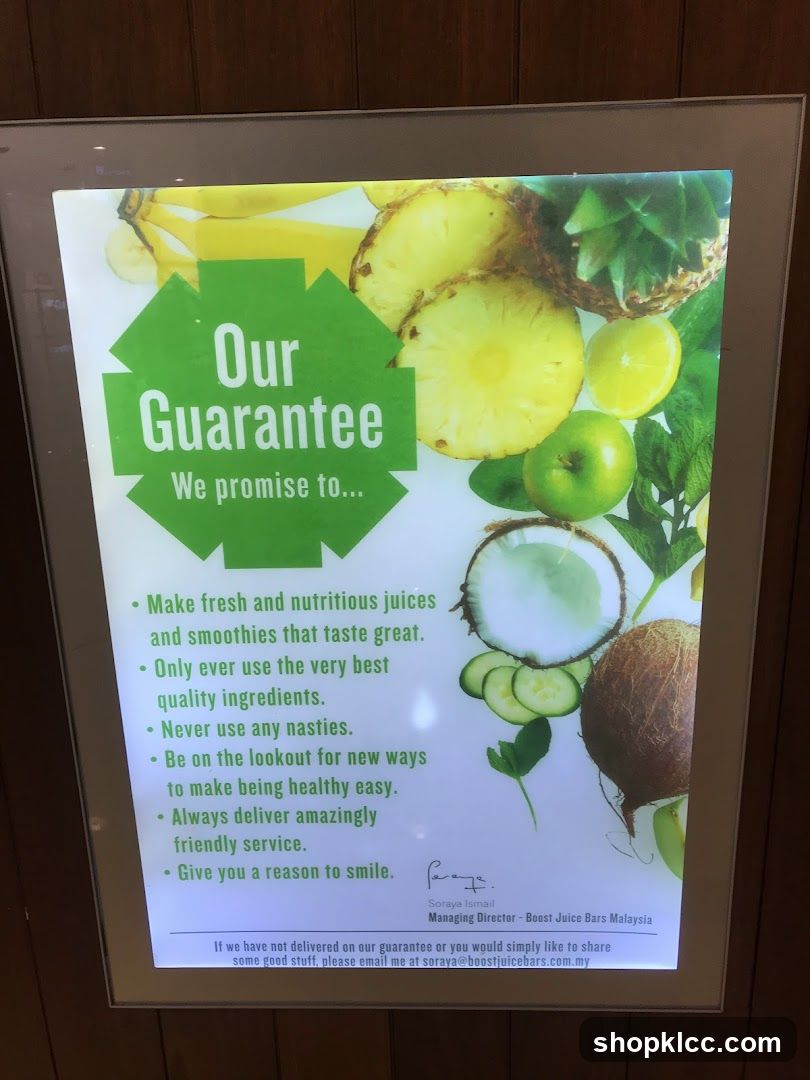 Our Guarantee Poster