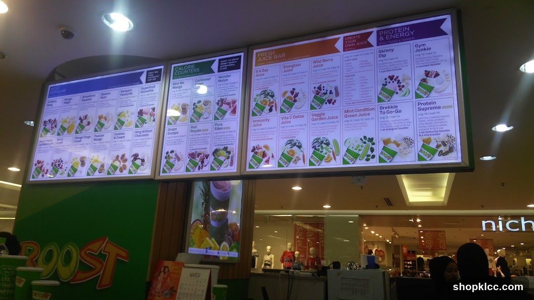 Fresh Juice Bar Menu Board