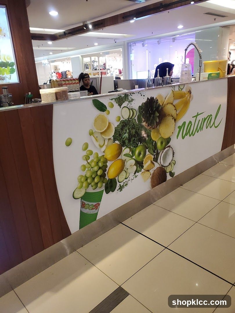Juice Bar Counter Display