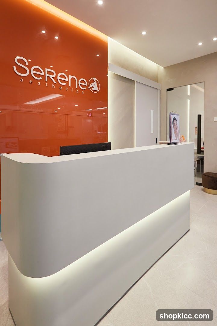Serene Aesthetics Reception Area