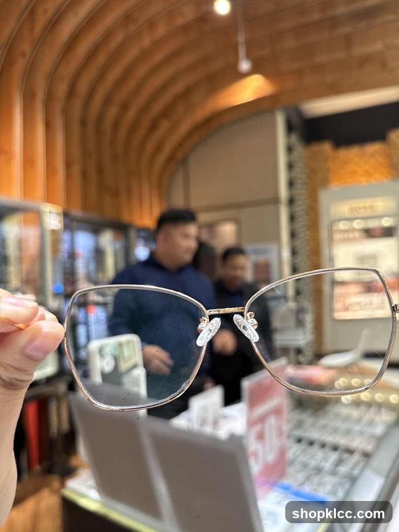 Eyeglasses in a Store