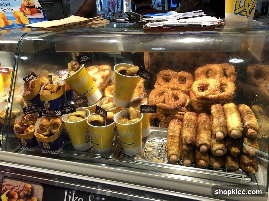 Freshly Pretzels and Snacks Display