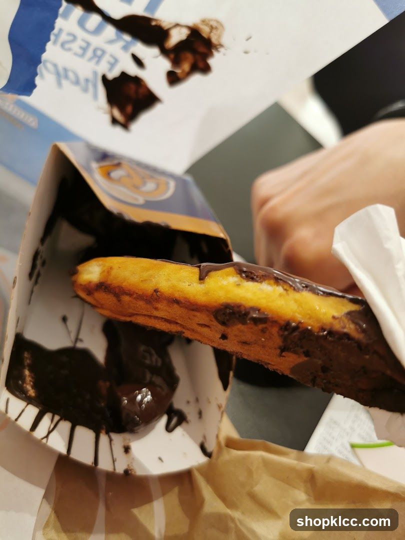 Chocolate Eclair with Sauce