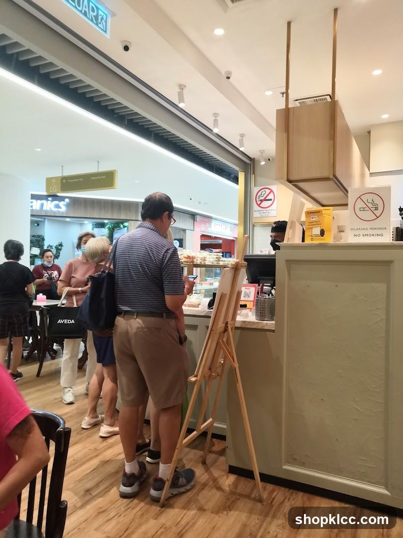 Interior of a food stall or cafe