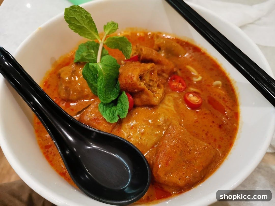 Curry Dish with Mint Garnish
