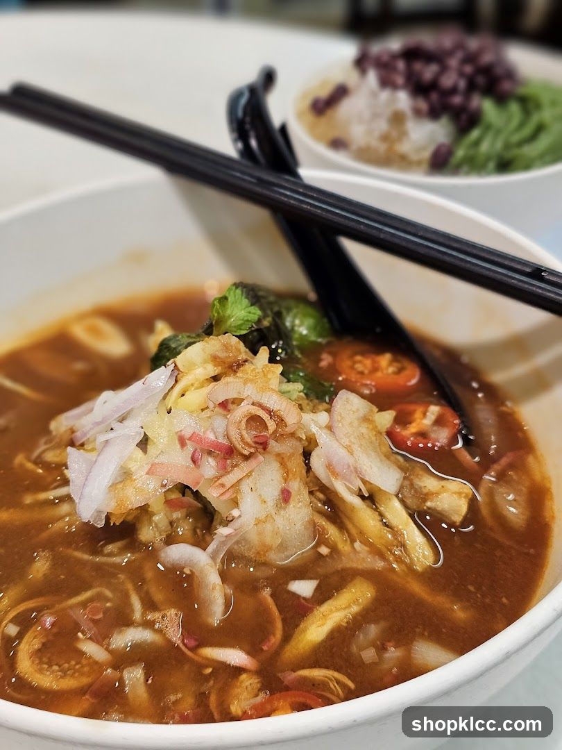 Bowl of Noodle Soup with Toppings